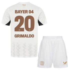 Camisetas Bayer 04 Leverkusen Alejandro Grimaldo 20 Segunda 2024-25 - Niño (+ Pantalones)